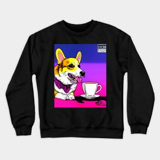 Corgi And Coffee Crewneck Sweatshirt